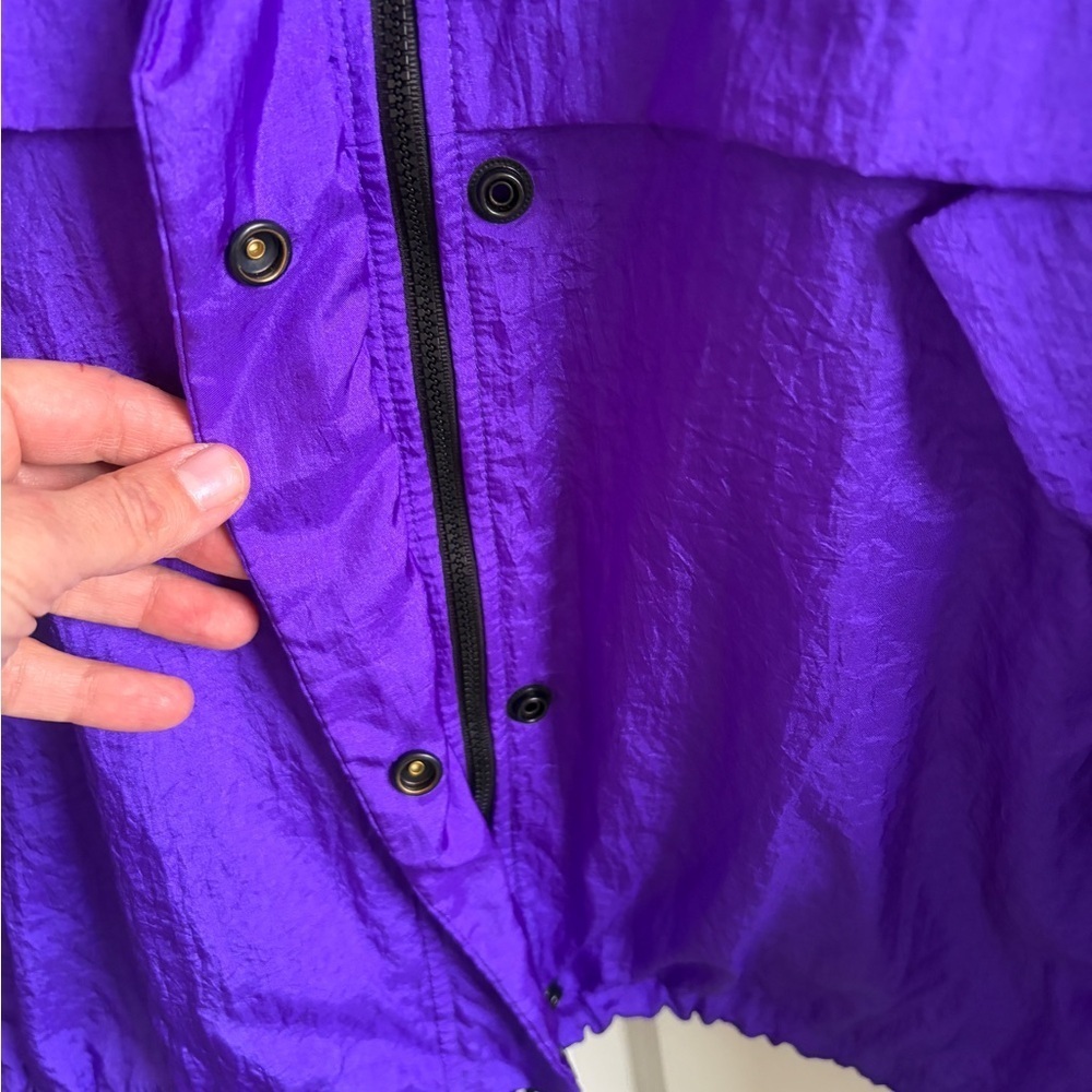 Excellent condition size XL Mossimo Purple Women's Windbreaker. Pockets. - Picture 5 of 9